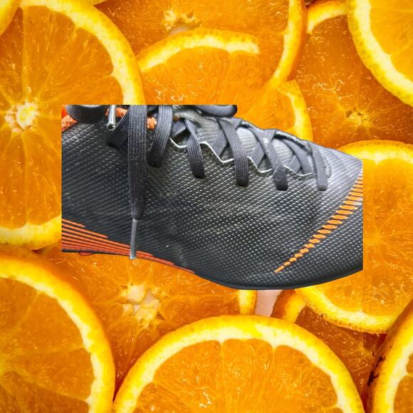 Nike Mercurial‎ Orange and Black Cleats Size 10 - Picture 4 of 11